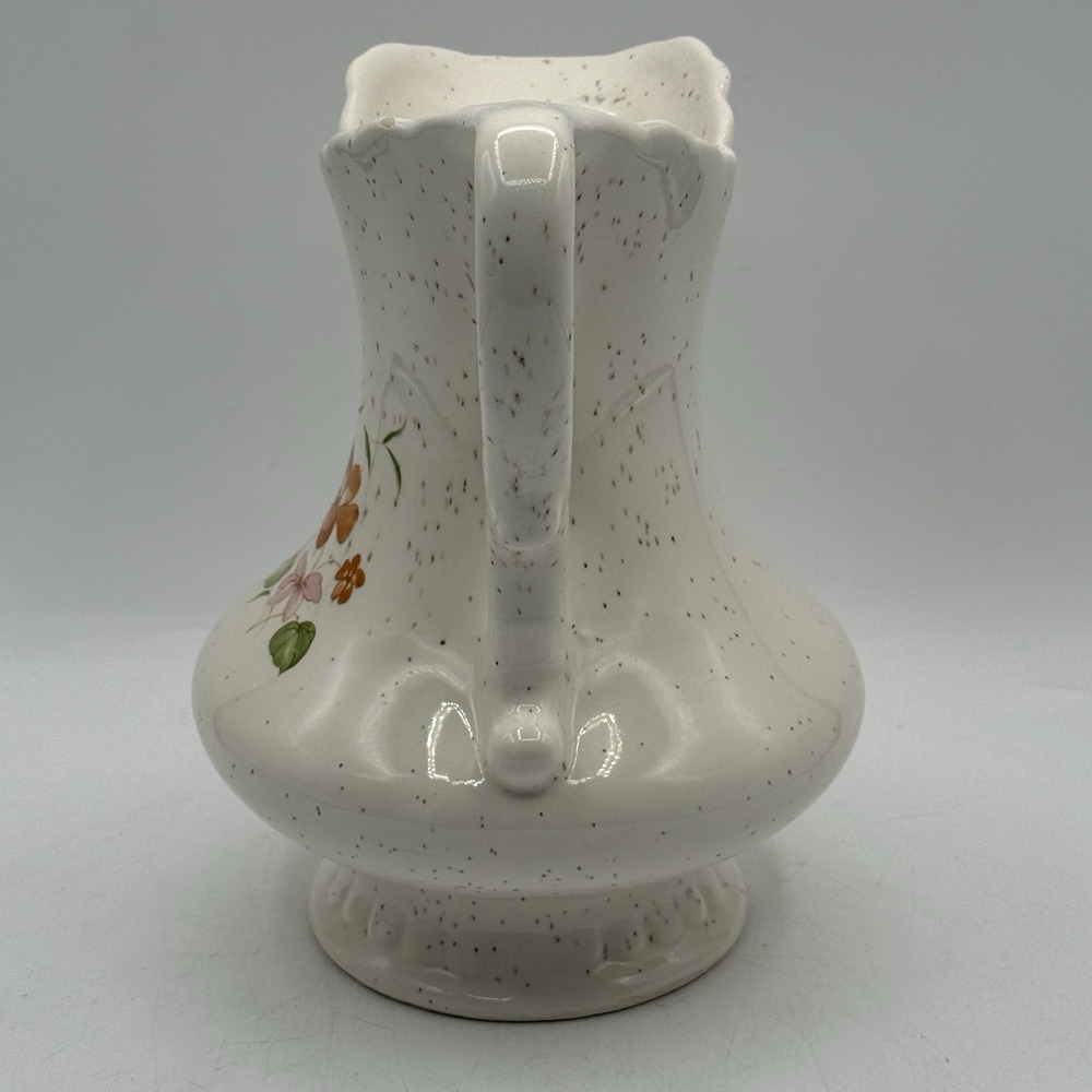 Vintage Treasure Craft Speckled Splatter Spring‎ Flower Water Pitcher - Picture 3 of 11